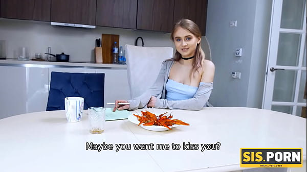 SISPORN. Gal has her homework done after sucking and riding stepbros dick