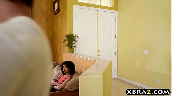 Download Video - White boyfriend fucks black teen and then her milf stepmom