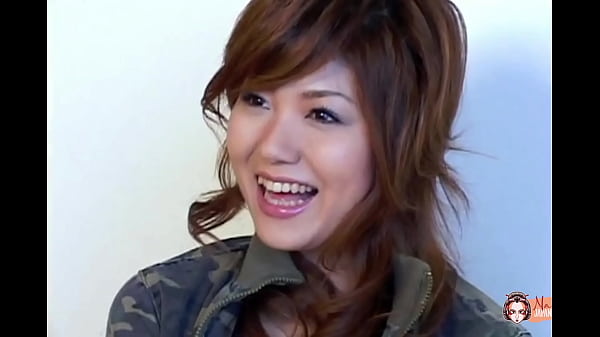 Japanese model gets horny during her photo shoot and gets cum all over her ass