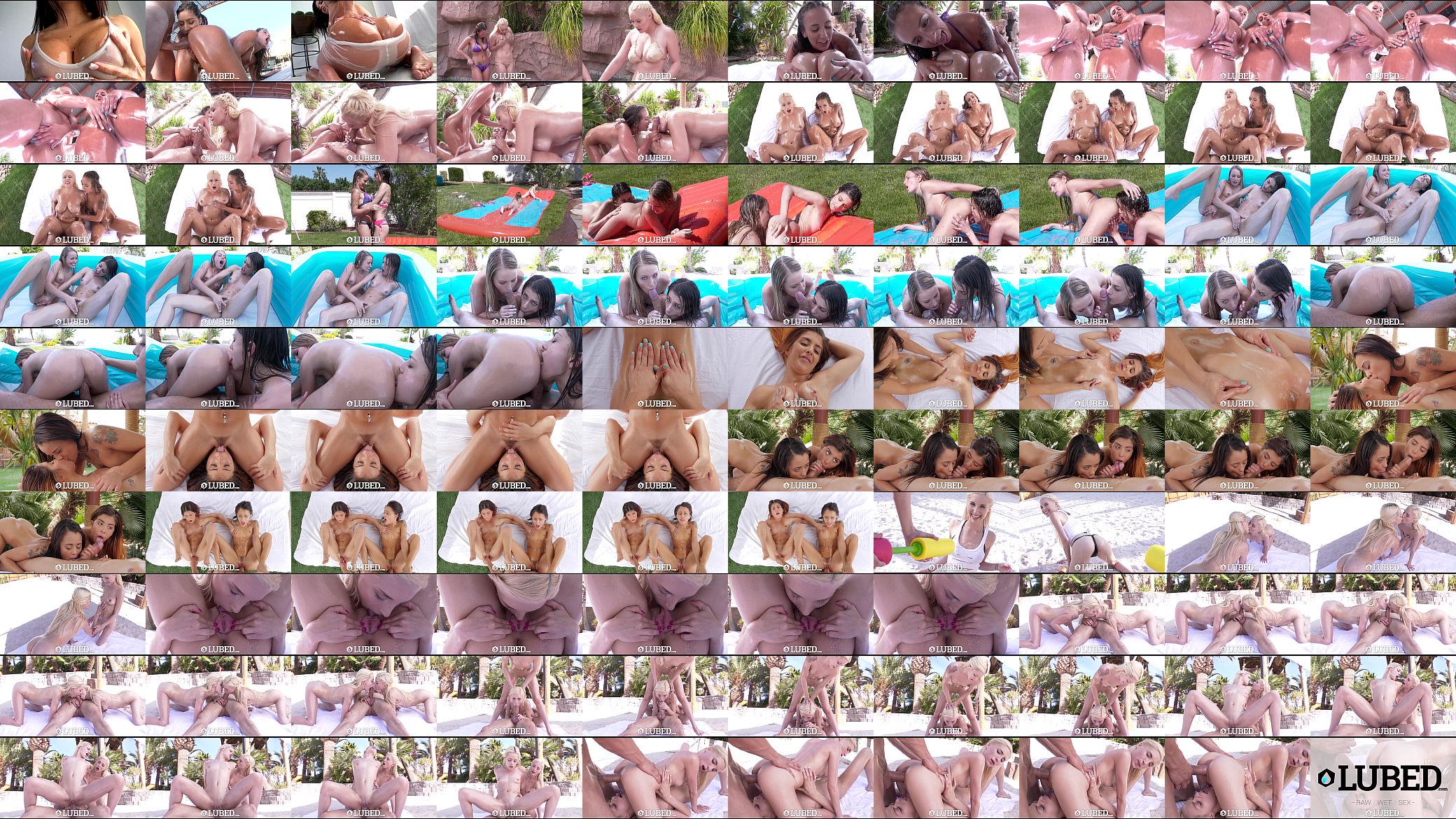 LUBED - Hottest girls fuck in threesome compilation 预览图