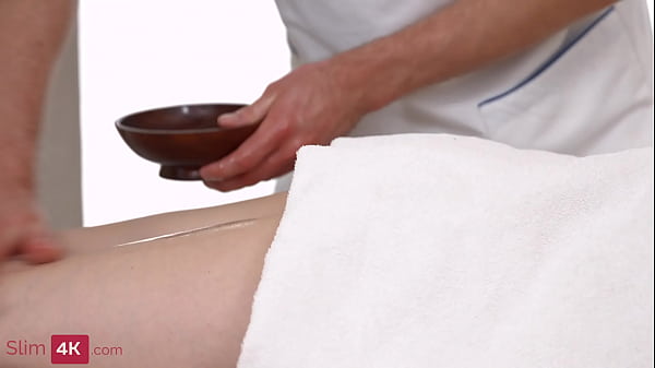 Rebecca Nikson - Flexible teen gets massage and creampie