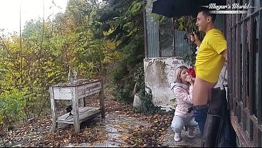 Behind The Scenes Of Gina Gerson Outdoor Fucking Session in a Rainy day