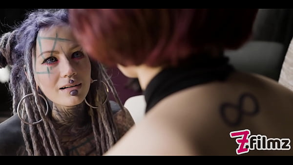PET PLAY dominatrix controls TATTOO cat-girl - ANAL, lesbian, butt plug