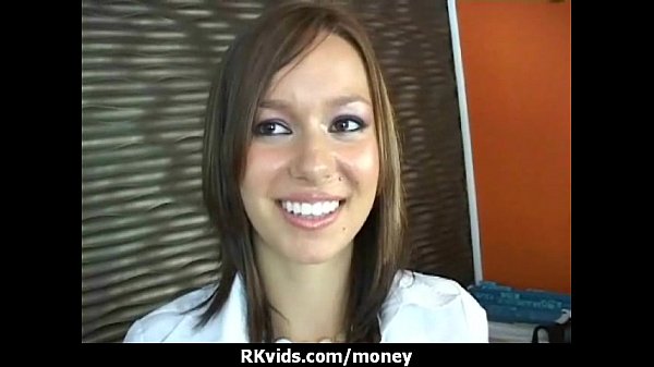 Desperate teen naked in public and fucks to pay...