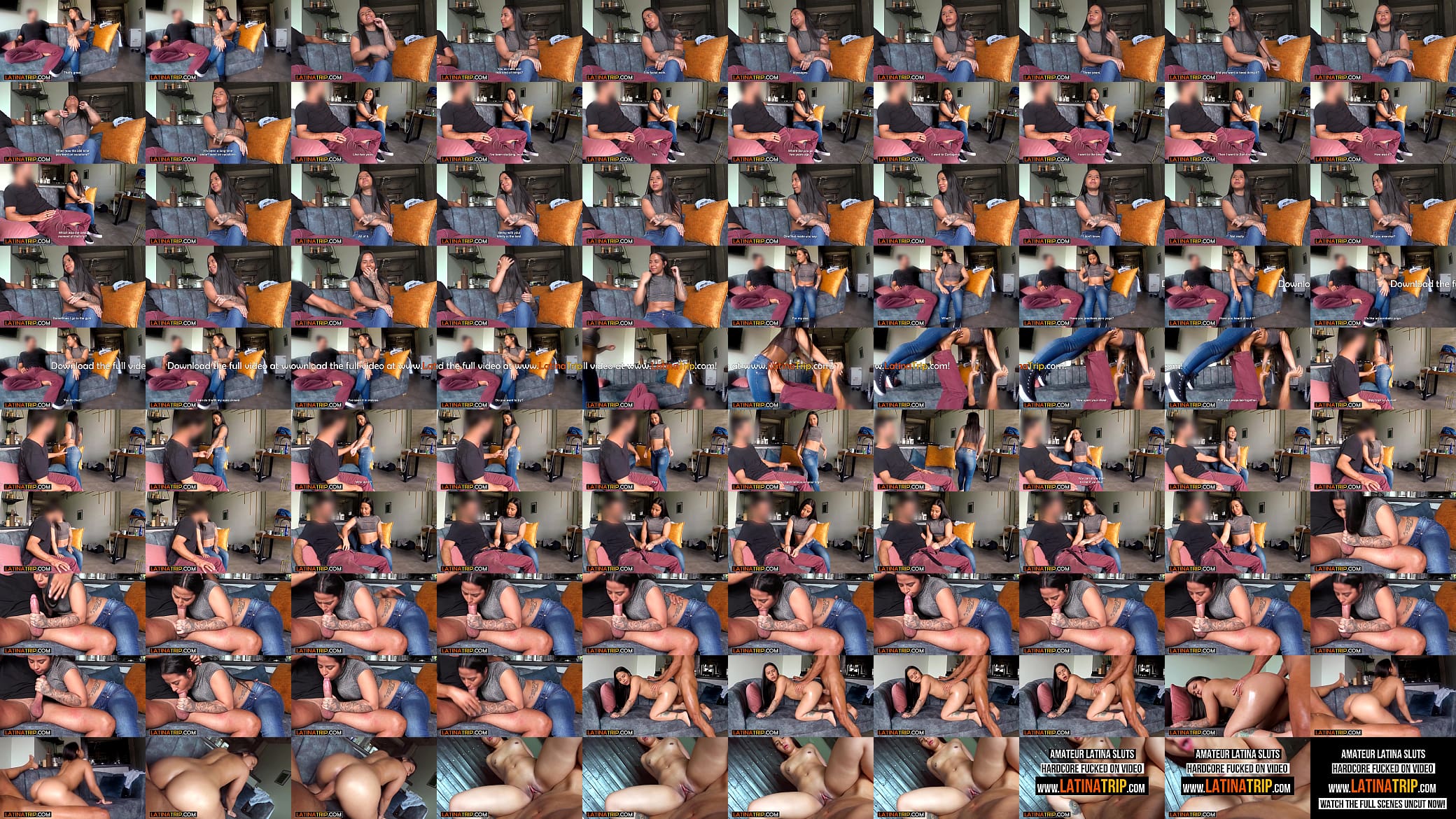 Latina teen Alana enjoys sex in doggystyle and cowgirl after blowjob and casting 预览图