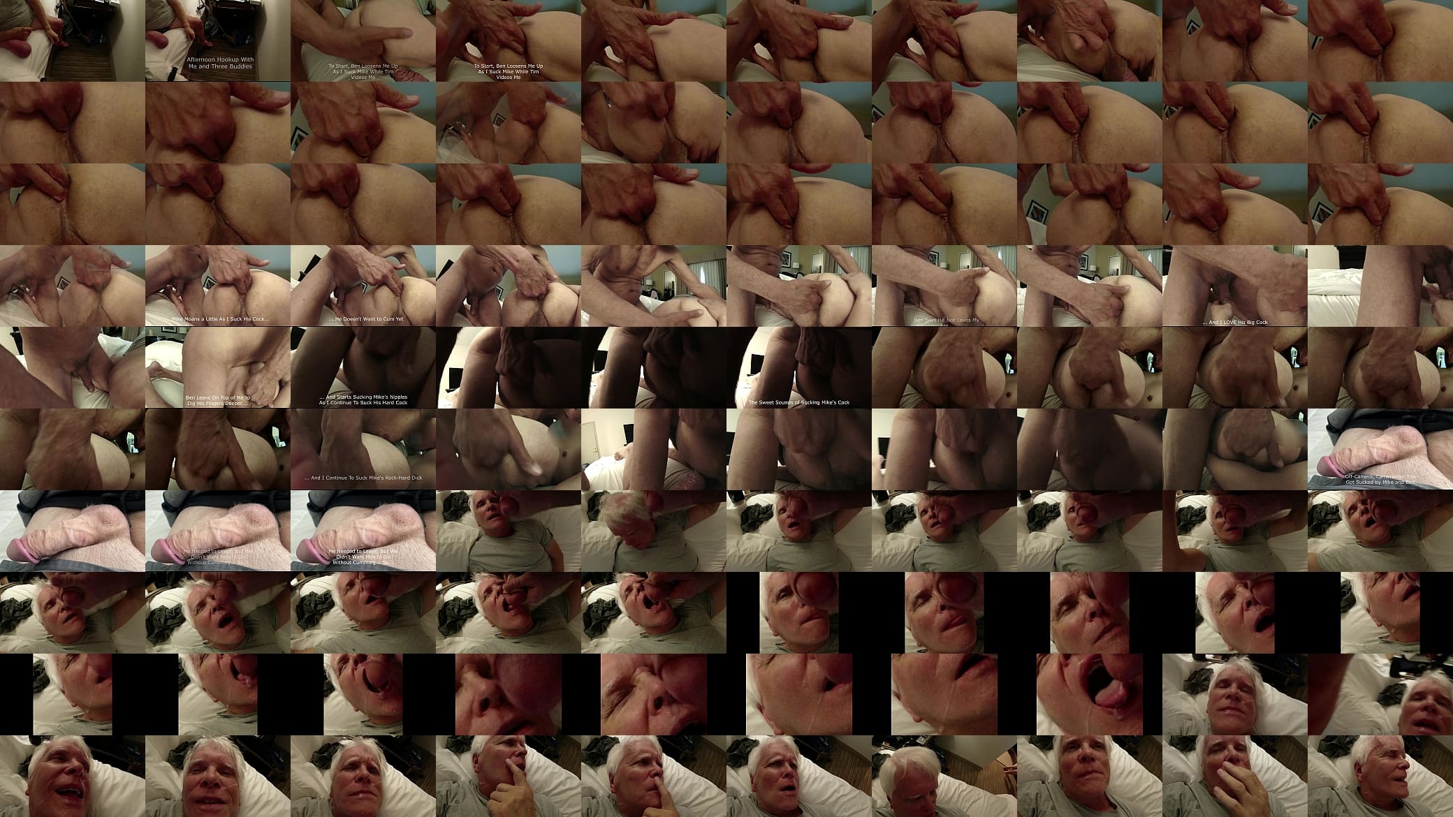 Horny Old Grandpa In a Four Way (!) - Part 1 With Finger Fucking and a Facial 预览图