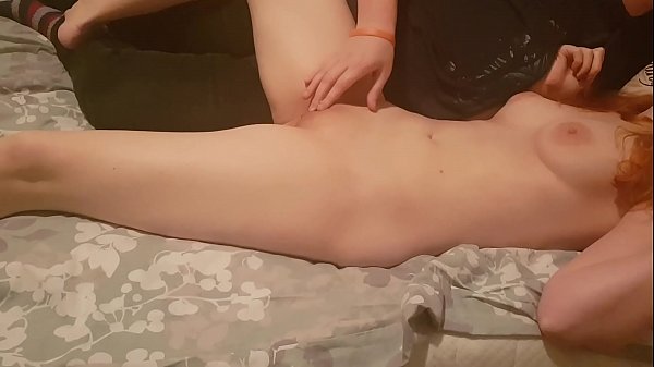 Brunette finger fucks lesbian redhead girlfriend! Amazing shakey orgasm!