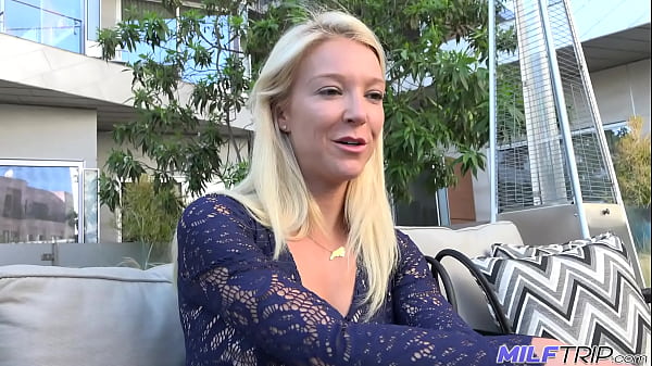 Hot blonde small tits MILF Laura fucks while away from husband