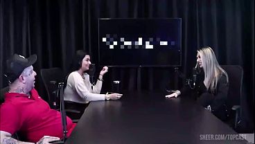 Monica Lima and Melody Antunes naked during the interview. A delightful interview with these two hotties.