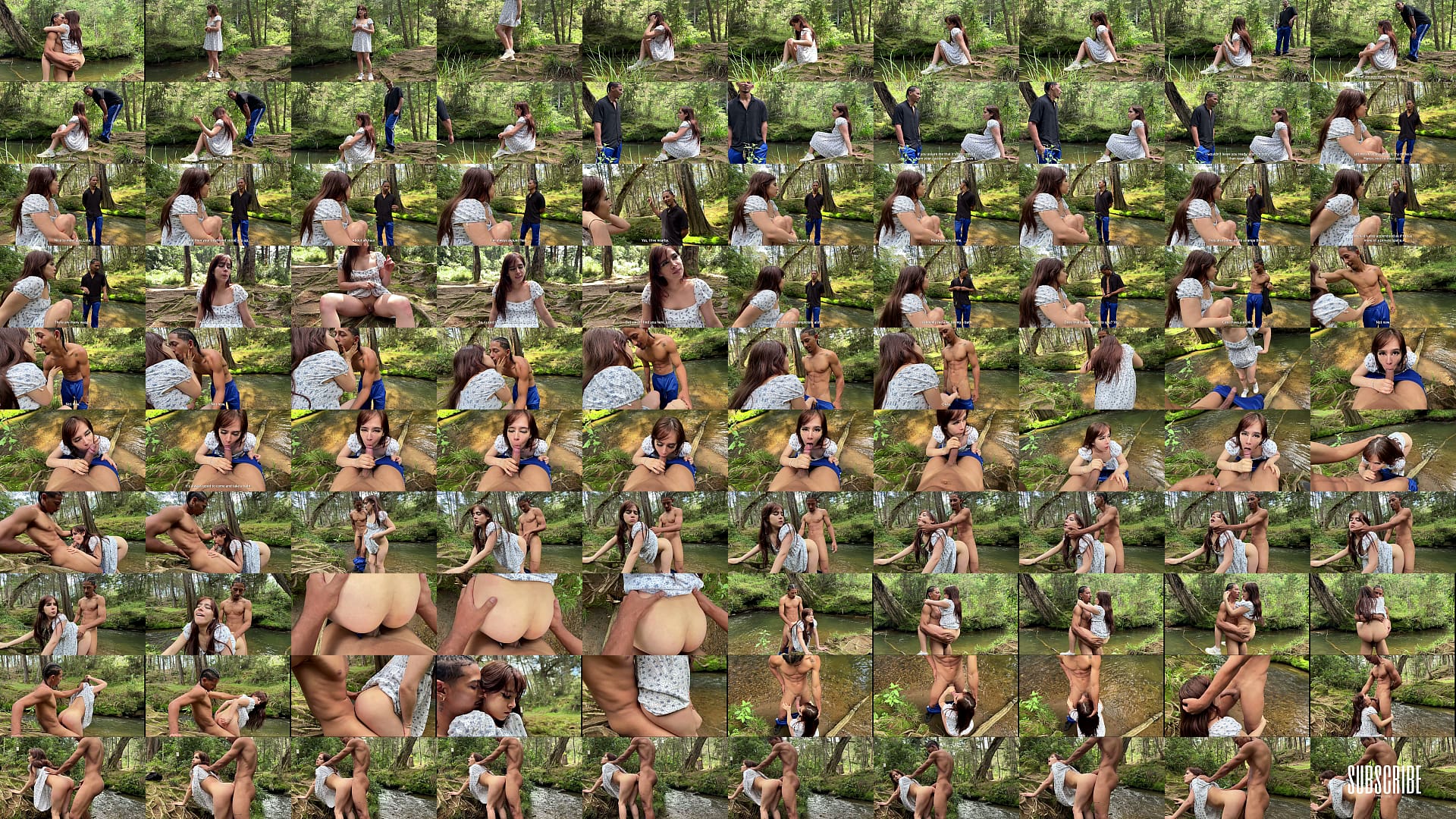 Petite girl with a tiny pussy moans by the river while getting fucked by a stranger with a bbc 预览图
