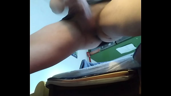 Playing with big cock dick