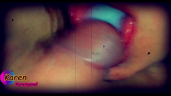 karen playing with cum in mouth (SLOW MOTION)