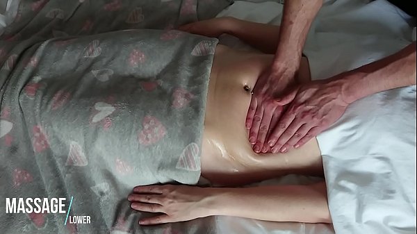 Sensual and Romantic Massage of HOT Soft Oiled Belly