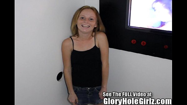 Download Video - Red Head Shorty Alyssa Hart Ravaged in a Glory Hole&excl;