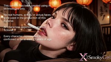 I caught a cute asian girl smoking in the restaurant and fucked her juicy ass and naughty mouth!!! [AI]