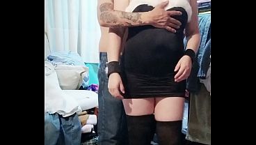 A very horny Latin couple arrives and she lets him lick her ass before sucking his cock; he's her boyfriend's friend.