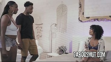 Black Stepmom Share Her Pussy With Stepson And Stepdaughter