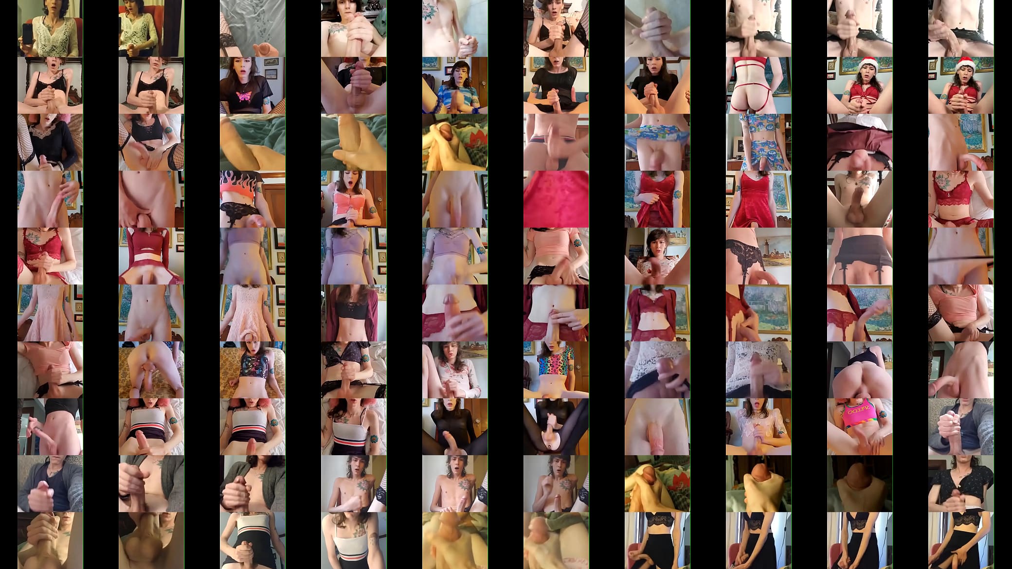 TS Tranny Rose Marie Jackson Full Cumshot Compilation 预览图