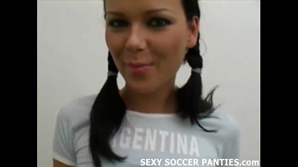 Argentinian football hottie stripping down