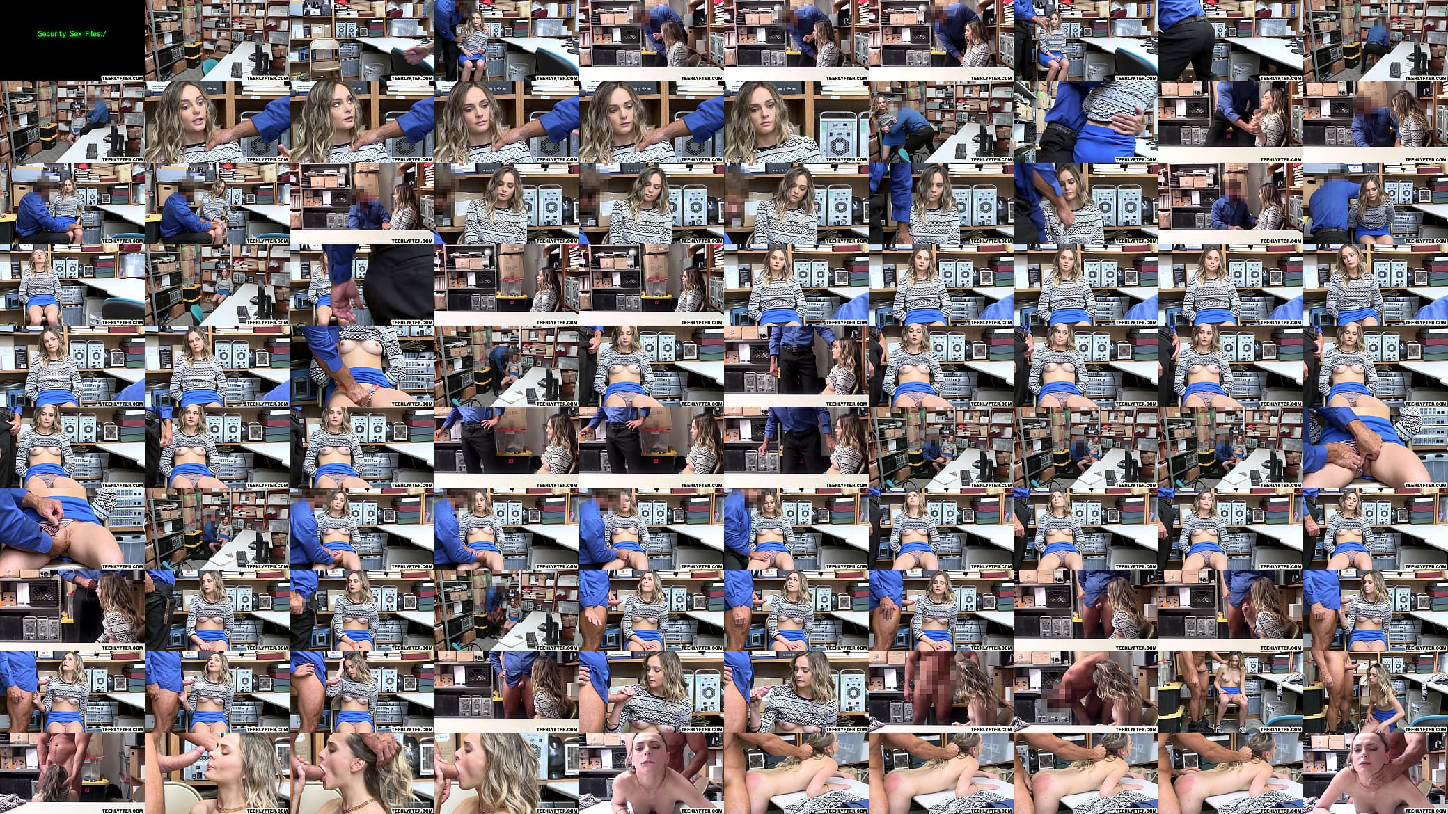 Cute blonde teen shoplifter tied &amp; fucked 预览图