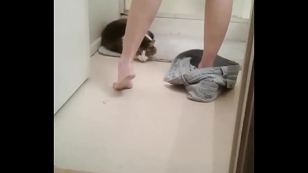 Helen in the bathroom