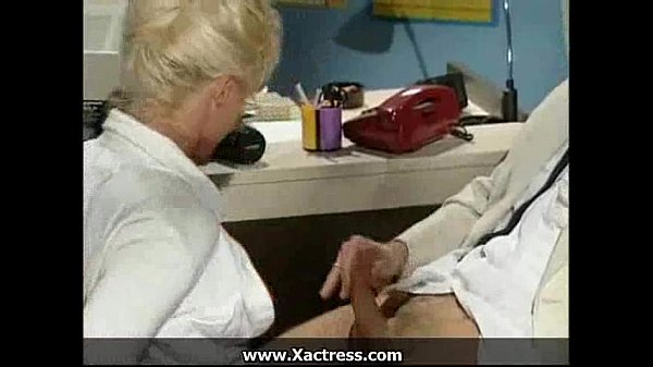 German classic horny mature woman in the office