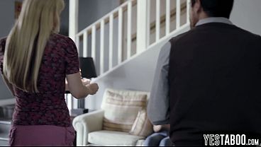 Big tits teen stepdaughter has threesome with stepmom and stepdad