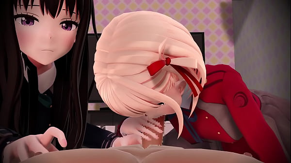 Chisato and Takina have fun together - MMD By [dd dd]