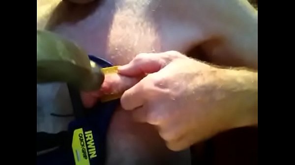 Hammering nail into nipple - part 1