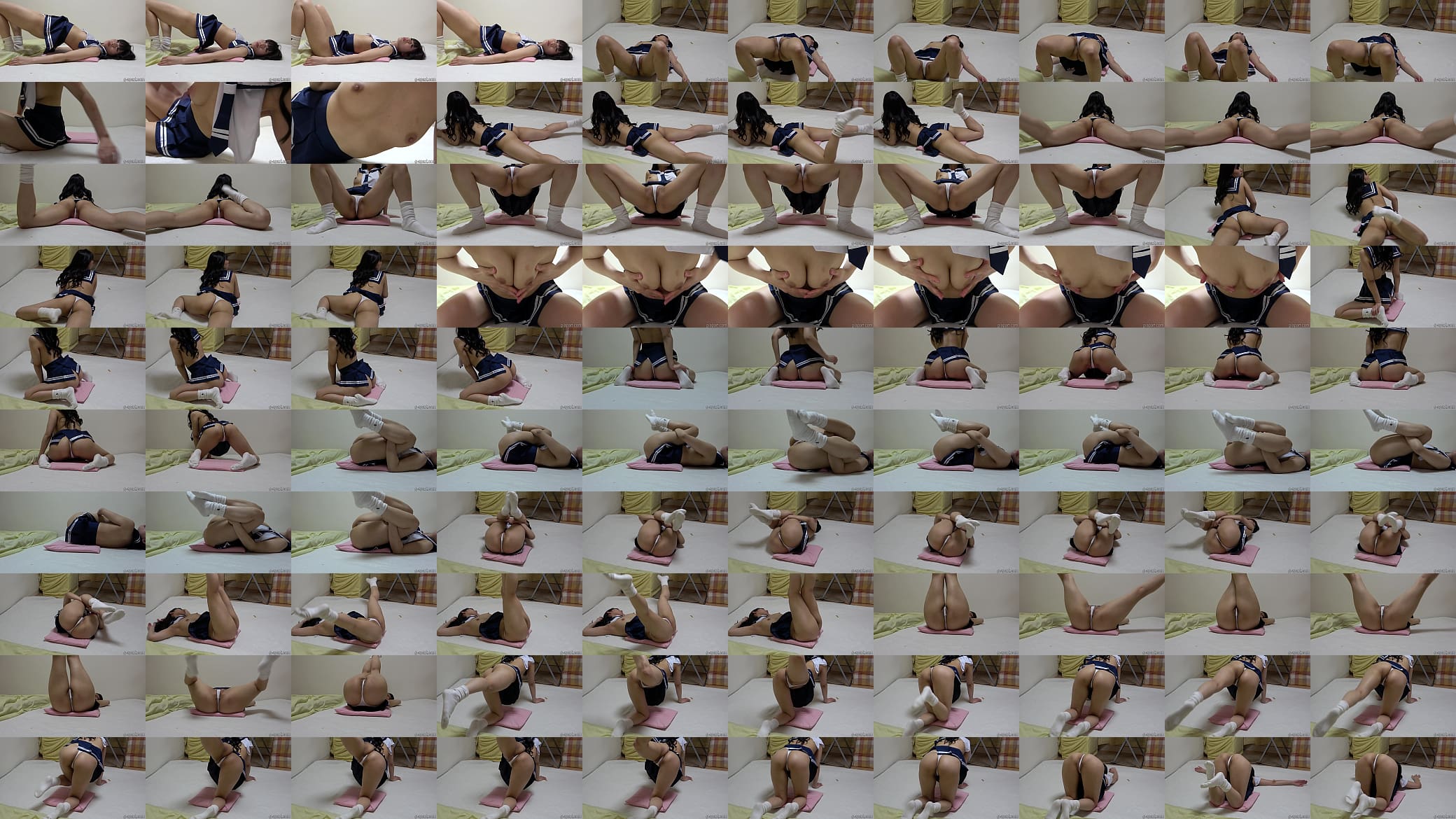 Slender girl doing erotic exercise 预览图