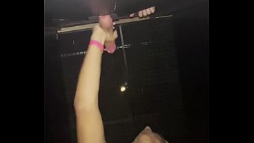 Download Video - 2 guys cum on sissy mouth at glory hole