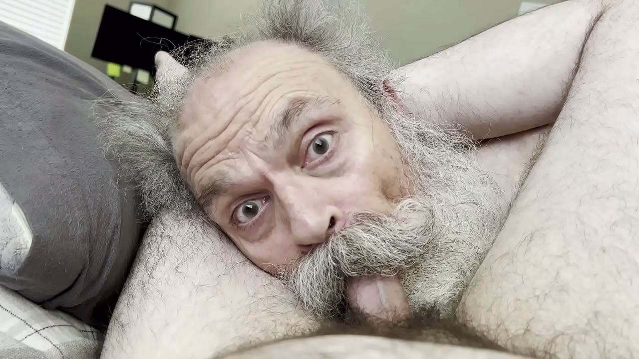 Old Man Big Moustache Cocksucker