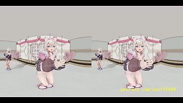 VR180 mmd FuwaMoco Dance 3d hololive Hentai 4 min