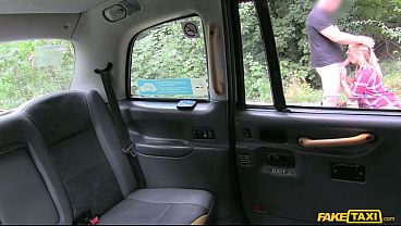 Blonde Busty British MILF Caught Taking a Piss and Fucked on the Taxi Bonnet - Fake Taxi