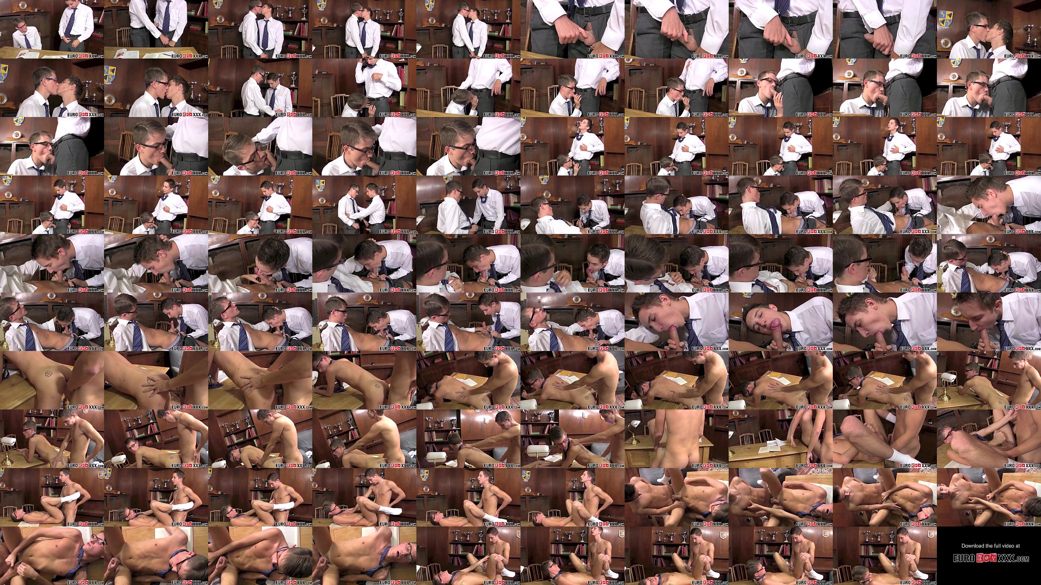 Euro university students making love in the library 预览图