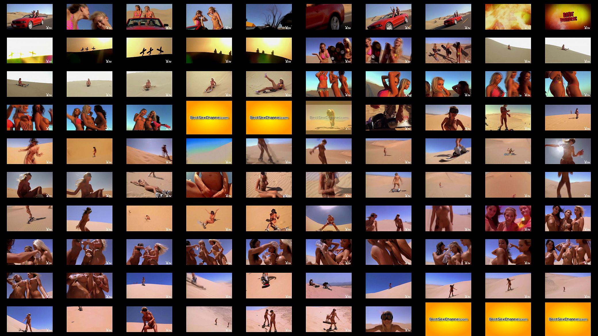 Hot Naked Chicks Sand Boarding! 预览图