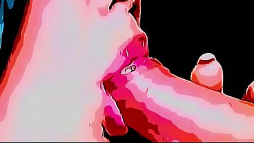 Cartoon - Do not watch! Forbidden video that leaked at the company, it was so much shit from the boss's husband that it even dripped out of her mouth.