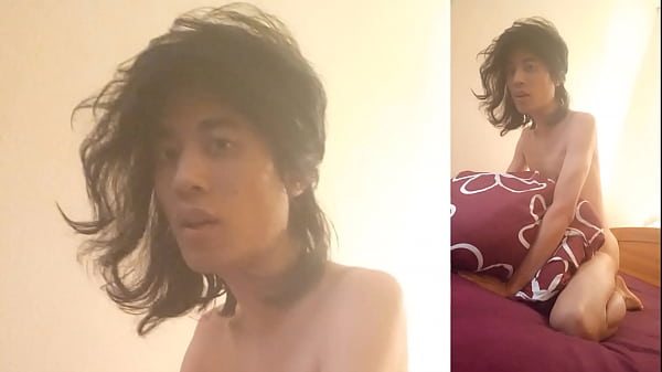 Fuck and drink own cum, horny twink moaning, ey...