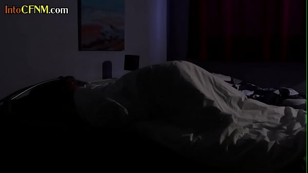 CFNM night robe femdoms in group BJ and HJ action for dude