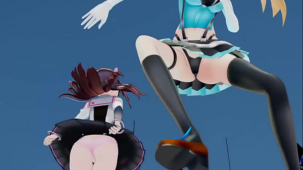 Download Video - Mirai Akari Tokino Sora Brain Fluid Explosion Girl mmd