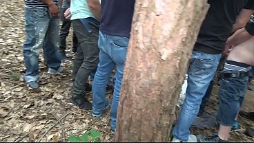 GANGBANG IN THE FOREST WITH TWO GERMAN HORNY BABES