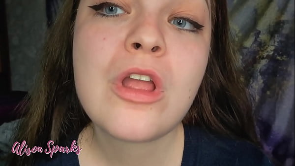 Alison's mouth inspection and spit play
