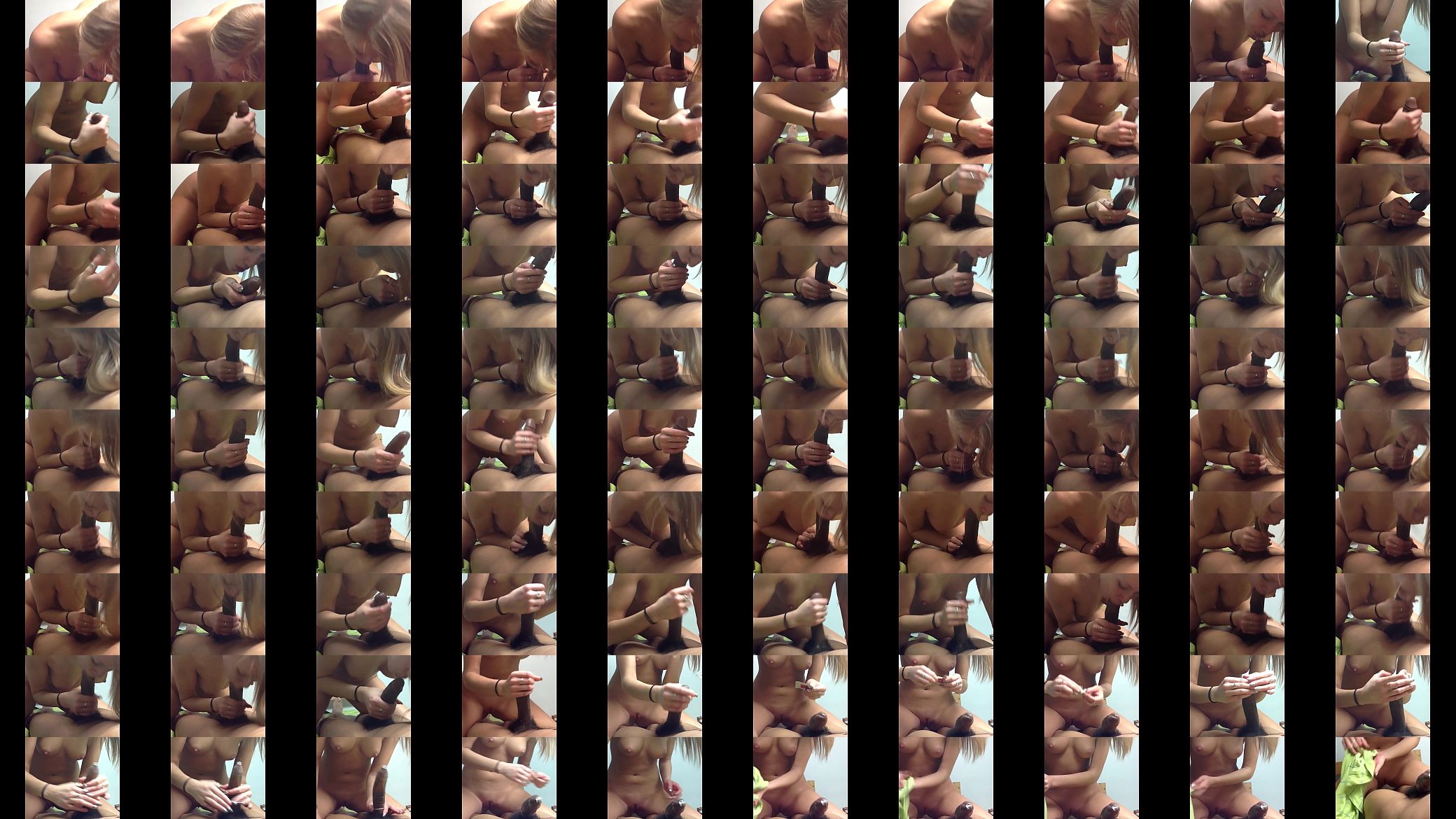 White girl sucks black cock 预览图