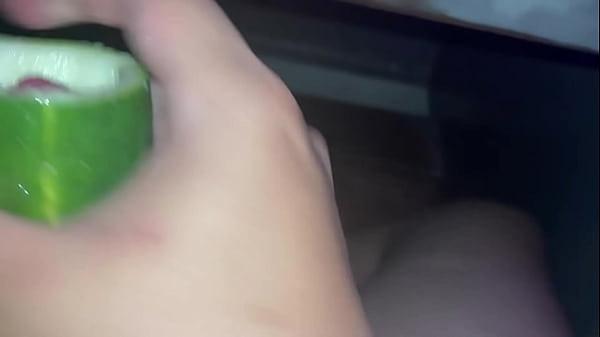 HOT TRANS GIRL CAN'T WAIT SHE'S SO HOT SHE FUCKS A CUCUMBER HARDCORE II HOT TRANS II FUCK FRUIT II POV II CUM INSIDE