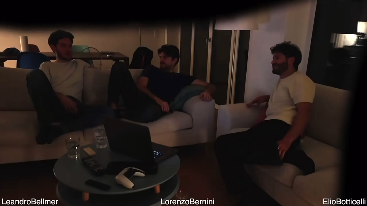 Straight friend jerking off with gay friends