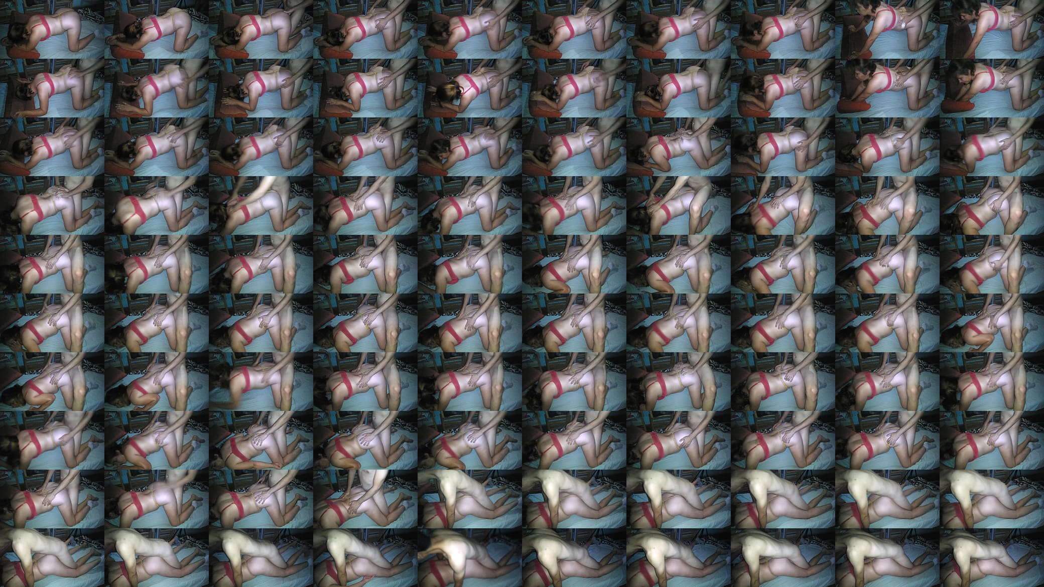 Chica de hilo amarillo es cogida en cuatro por la noche 预览图