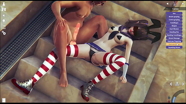 3d gameMai Shiranui was entered in the courtyard