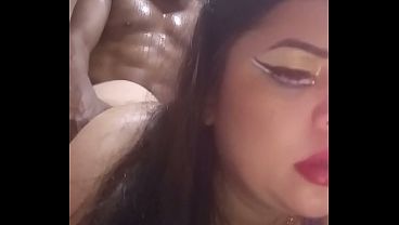 The bastard with the big dick fucked me really good, he came inside my hairy pussy. Want to fill it with cum too? Real encounter video in Santos - SP