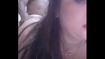 The bastard with the big dick fucked me really good, he came inside my hairy pussy. Want to fill it with cum too? Real encounter video in Santos - SP