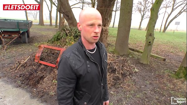 German Fucks a Stranger Outdoors